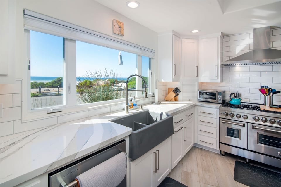 You even get views at the kitchen sink.
