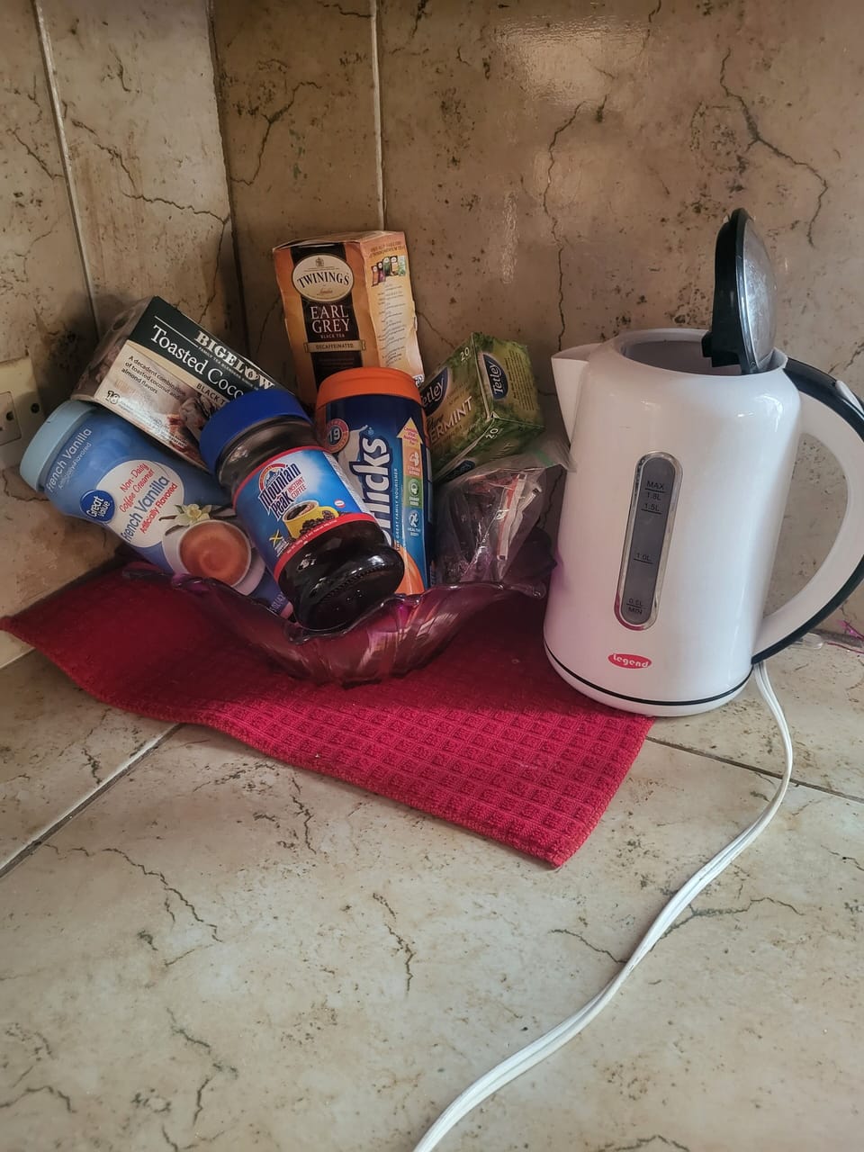 Coffee/Tea station. Take anything. Leave something 