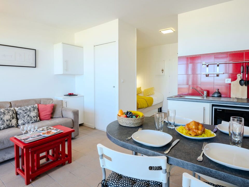 Interior Design, Flooring, Furniture, Floor, Apartment, Room, Ceiling, Chair, Countertop, Kitchen