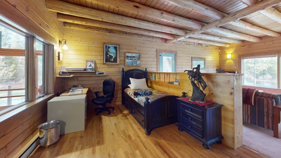 Buffalo Bliss - main level library nook w/ twin bed and trundle (considering this bedroom #1)
