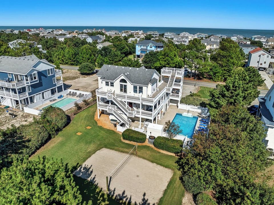 Aerial View of Fun in Paradise