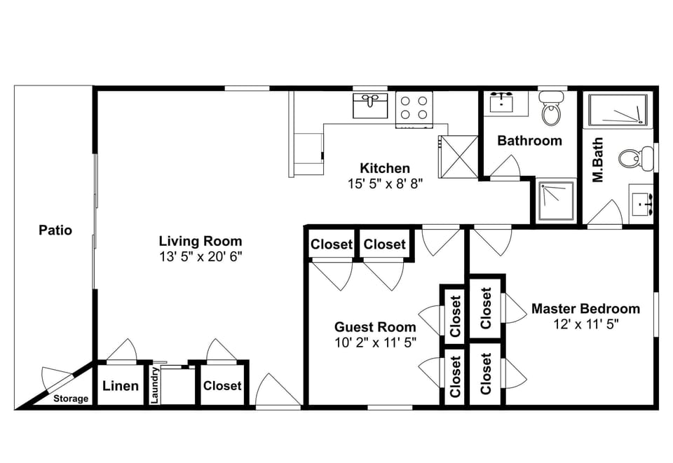 Welcome to Beachside Villas #911 | Floor Plan
