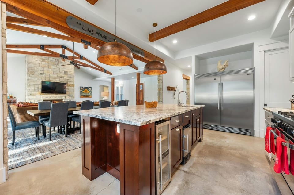 Chef kitchen outfitted with professional-appliances