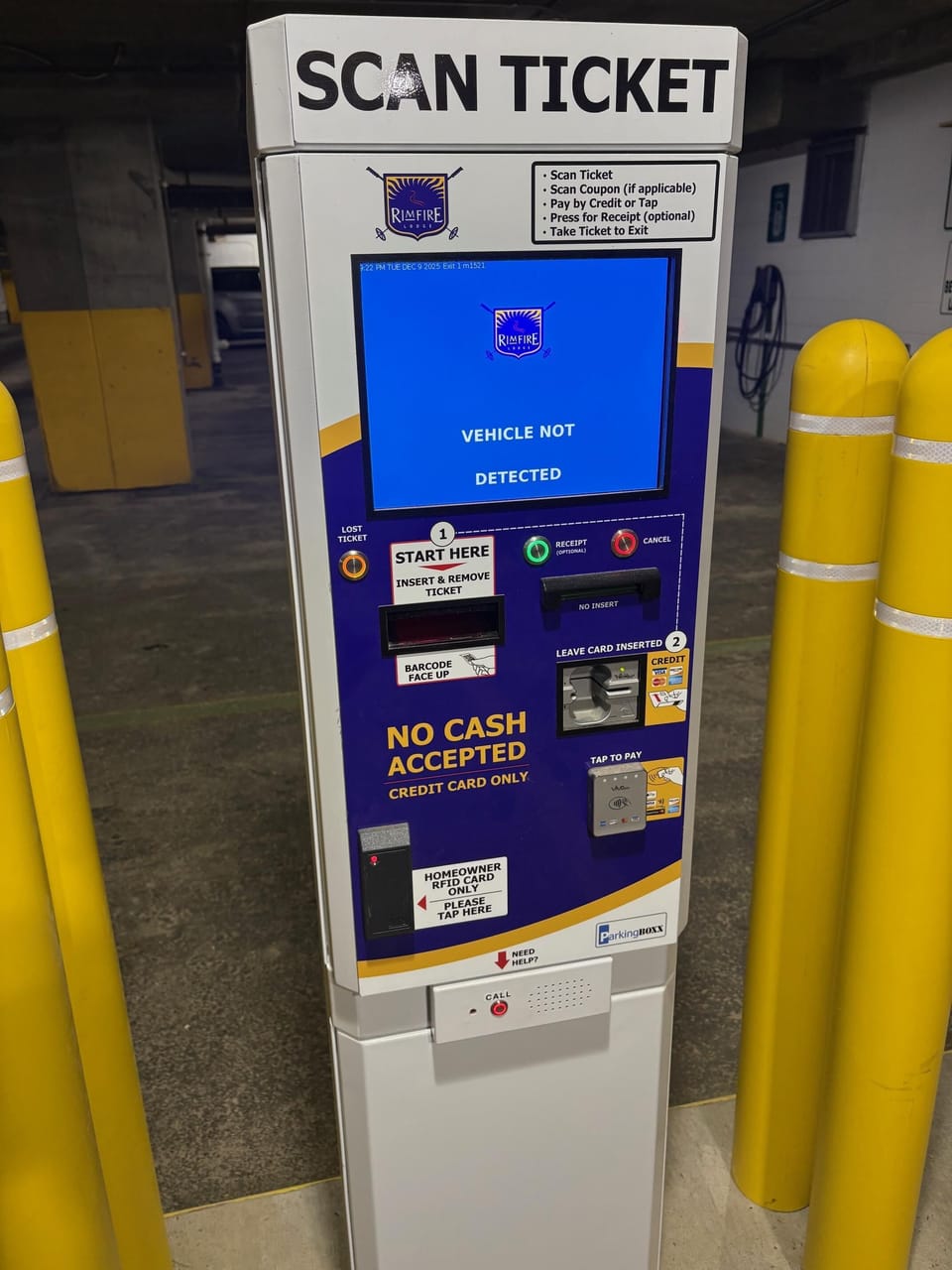 Convenient parking ticket kiosk for easy access and stress-free arrival
