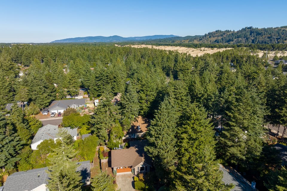 Drone view of the dunes from home
