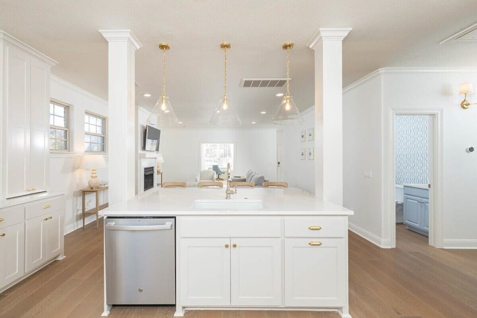 Kitchen Island with Dishwasher and Sink