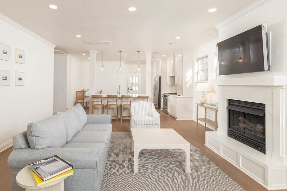 Living Room with open kitchen