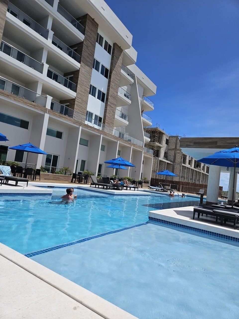 Outside view and pool