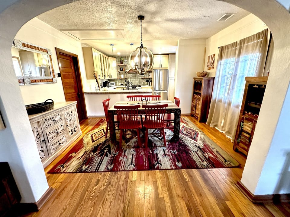 One concept kitchen and dining room. Seats 6