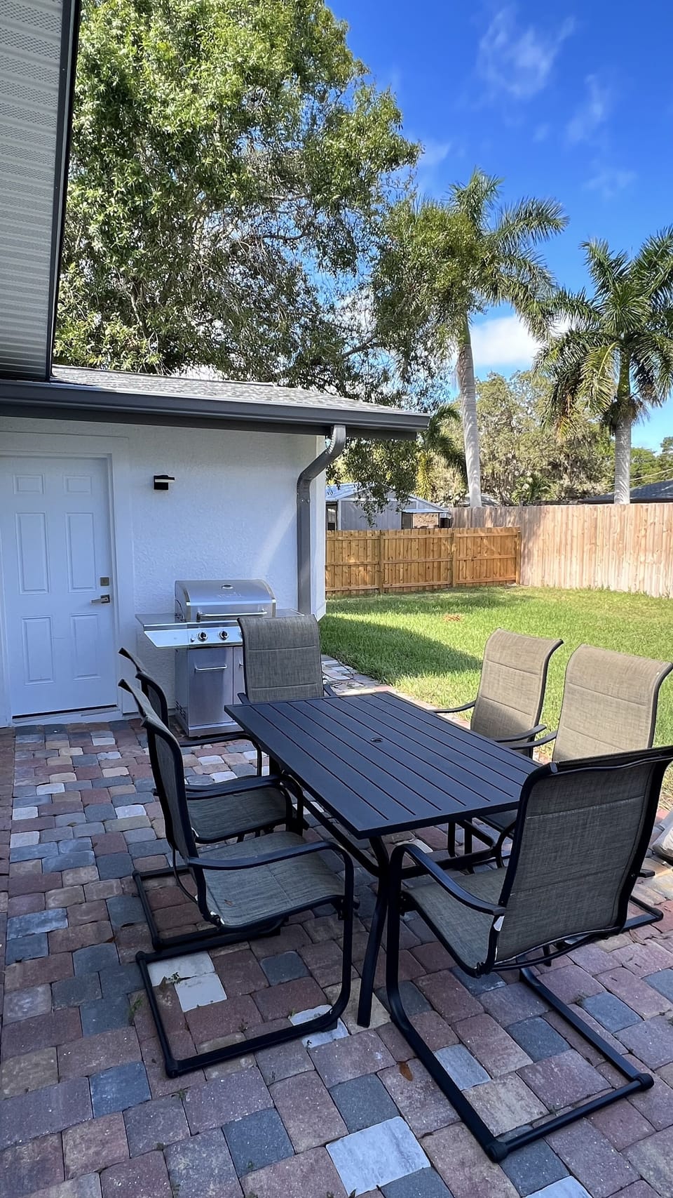 Backyard, dining table, grill