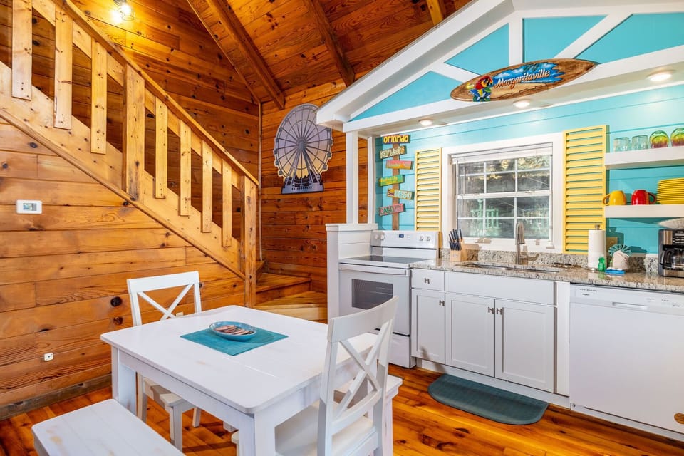 Whip up tropical drinks in Margaritaville....