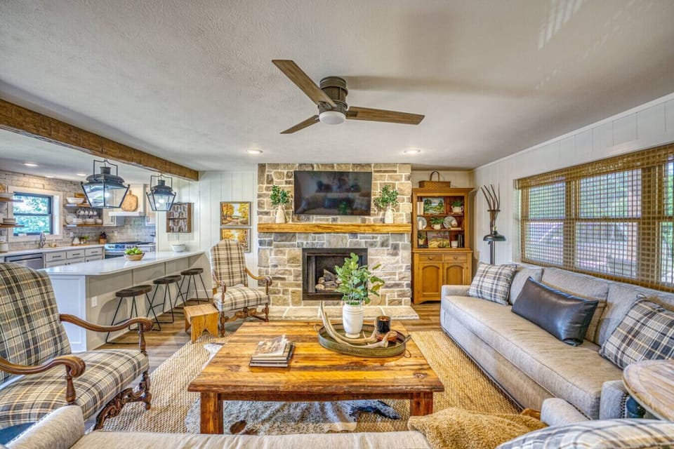 cozy living room main level