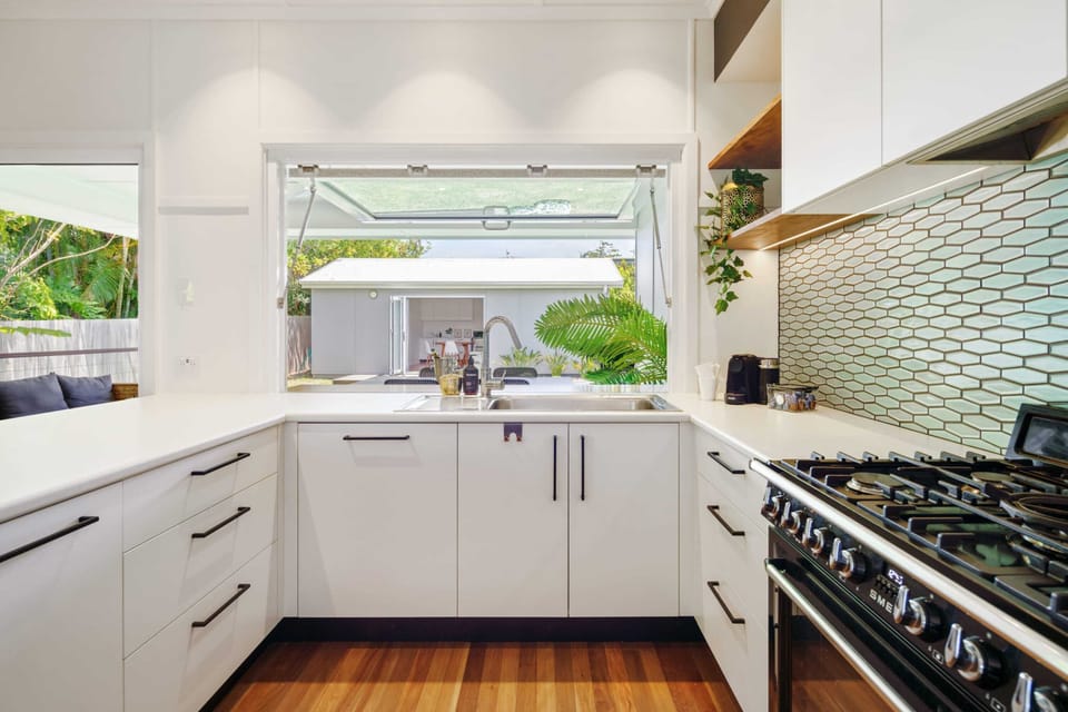 The kitchen is equipped with everything you need during your stay
