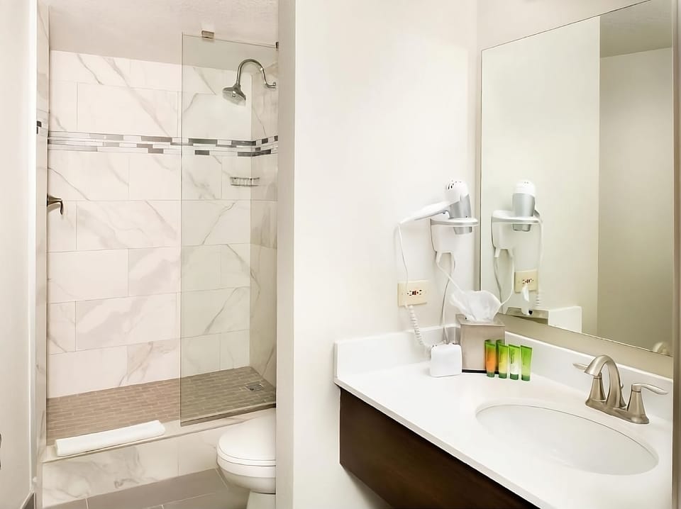 Full bathroom, with all the essentials provided!