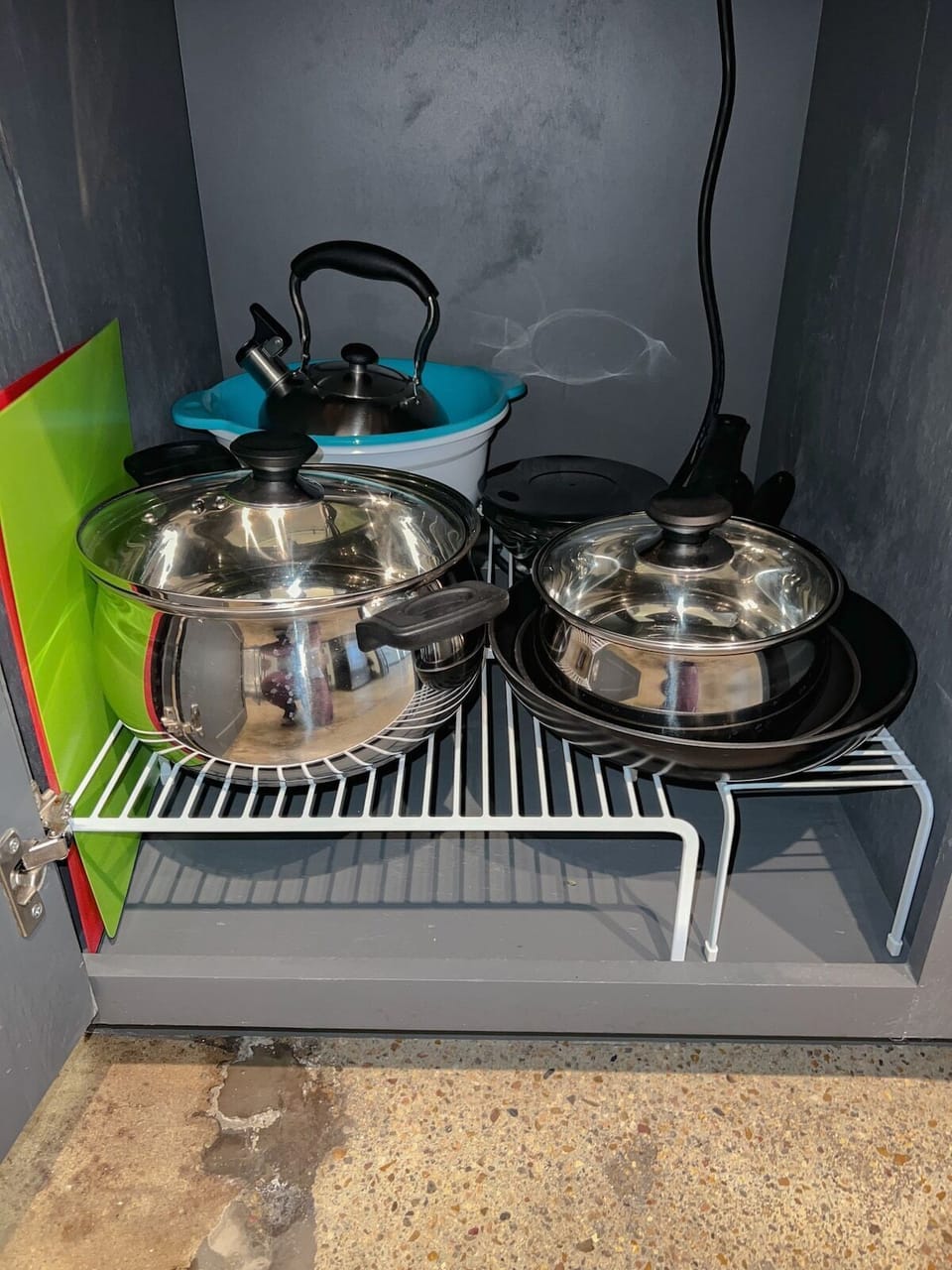 Enjoy the convenience of finding all the essential cooking tools and utensils at your fingertips in our well-stocked kitchen.