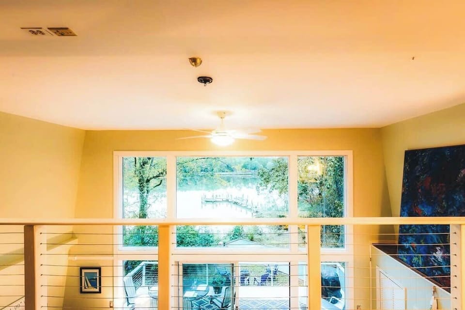 From the loft you can see the water and shout down to your friends and family!