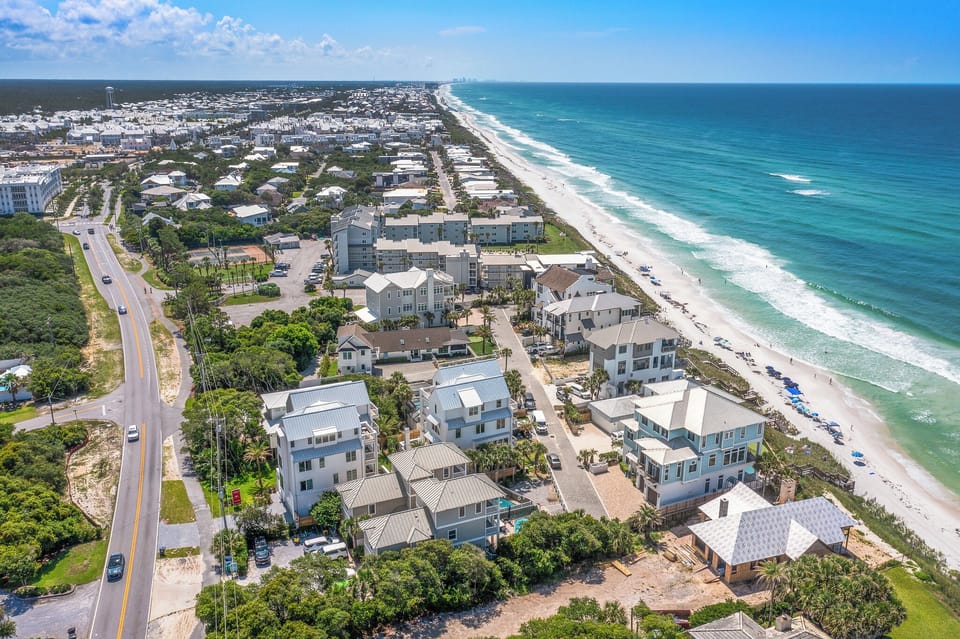 Aerial view of home