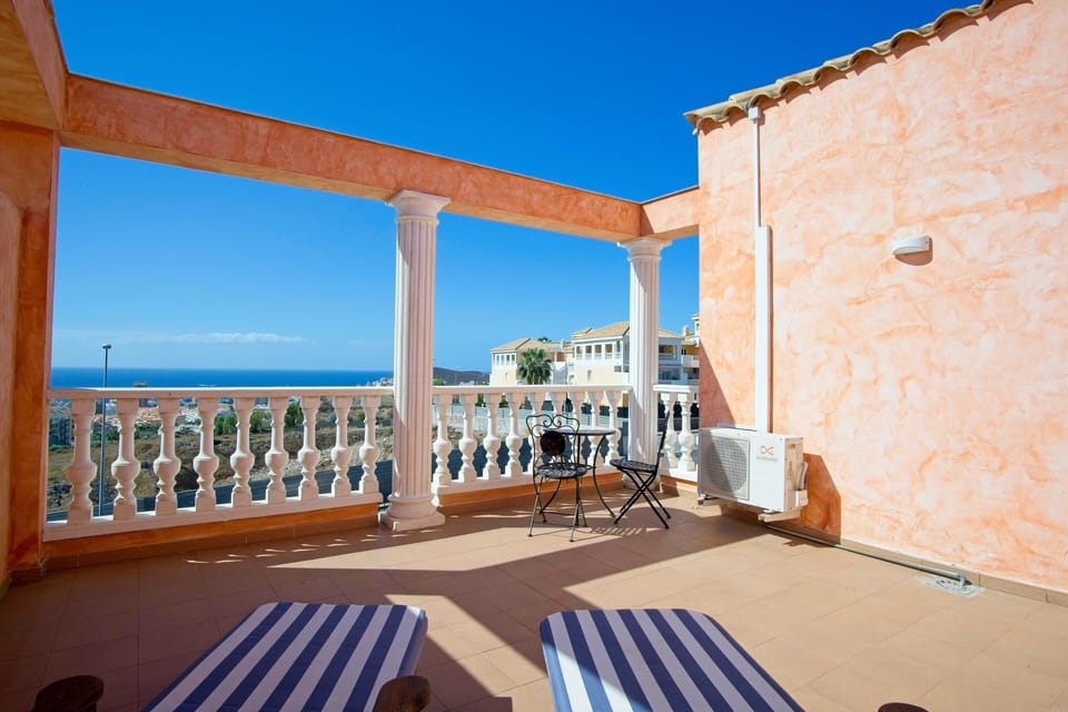 Wonderful views from the roof terrace (off the master bedroom)
