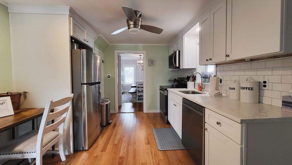 Fully stocked kitchen