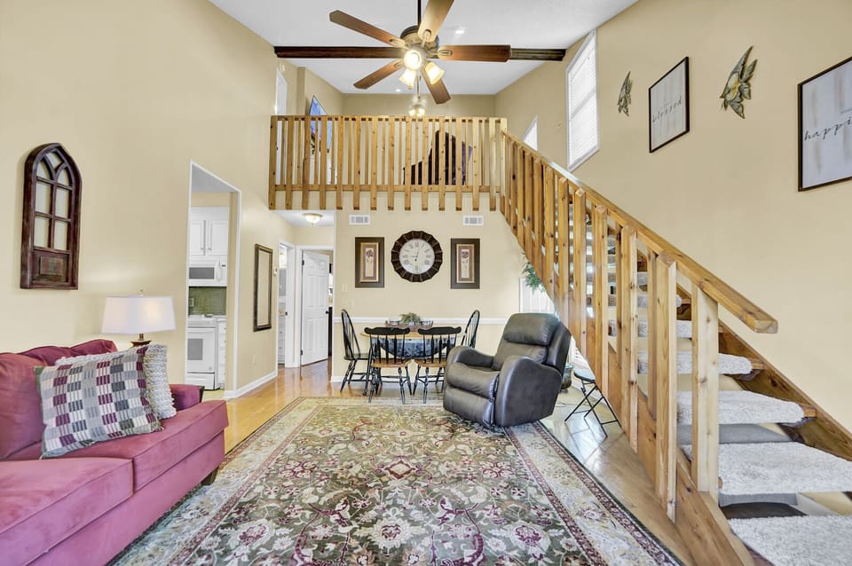 Two bedroom, two bath, two story townhouse