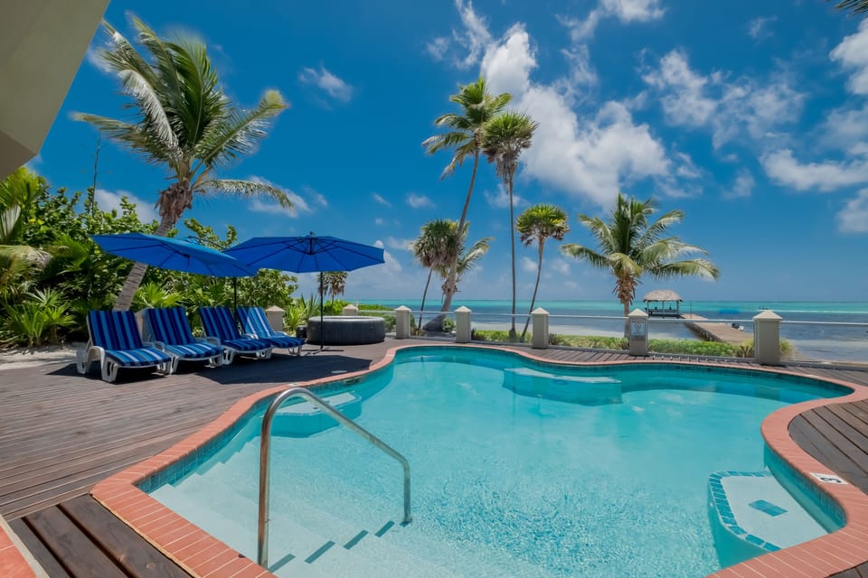 Patio and pool area