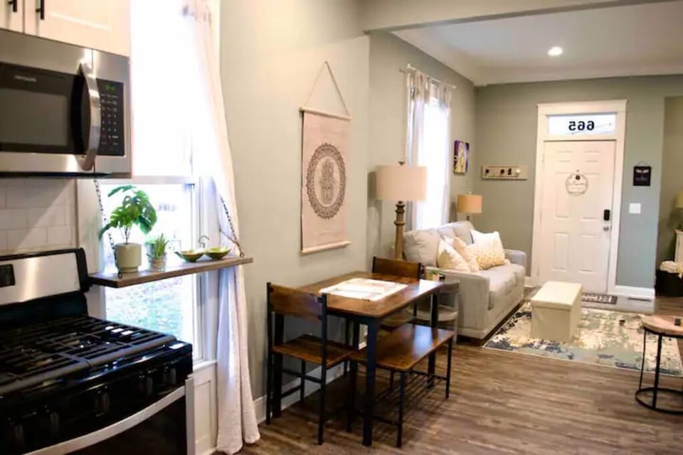 Dining space…..with extra folding table and chairs provided if needed