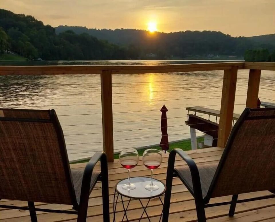 Sunset views from the balcony