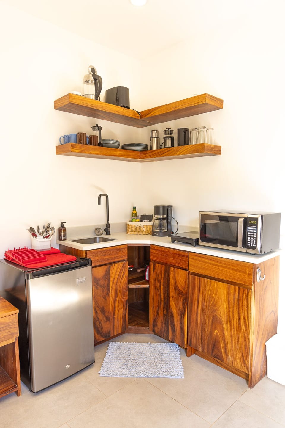 kitchenette area - each of the two casita bedrooms has the same setup
