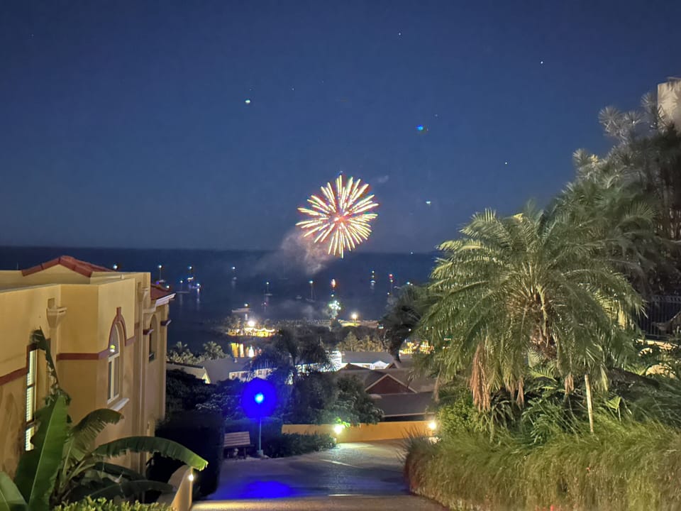 The best spot in town to watch the regular fireworks is right here.