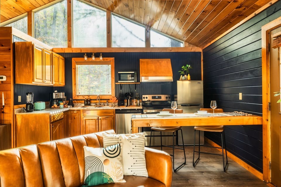 My family poured our heart into designing the interior of this cabin. We love it so much and hope you do too!