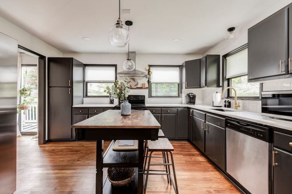 Fully equipped kitchen featuring modern appliances, generous counter space, and everything needed to prepare meals during your stay.