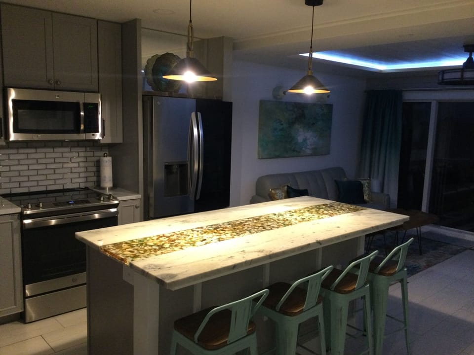 Evening view of your brand new kitchen