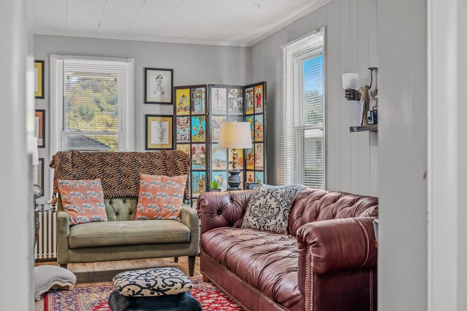 Designed seating for lounging and our socializing
