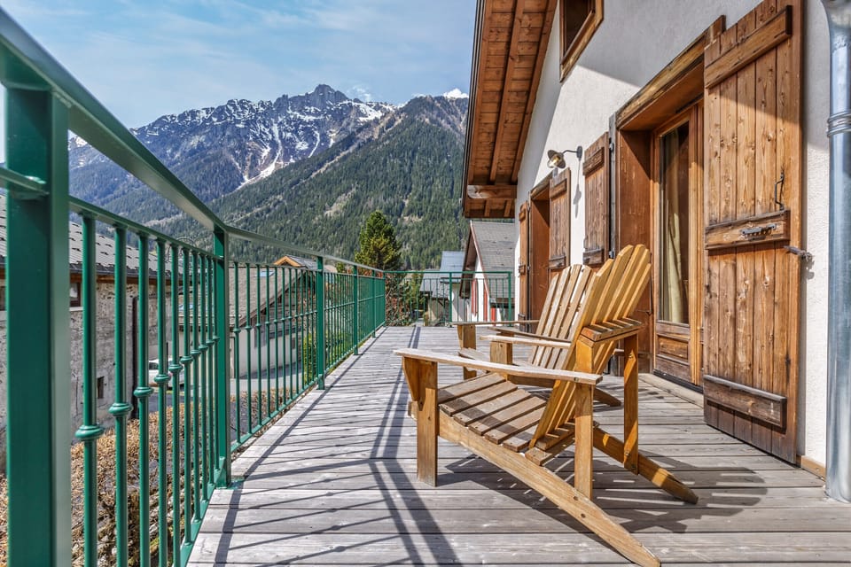 The balcony at Chalet Chez Florence