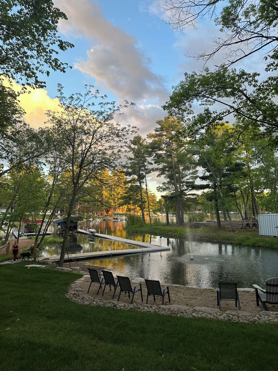Evening view from the yard