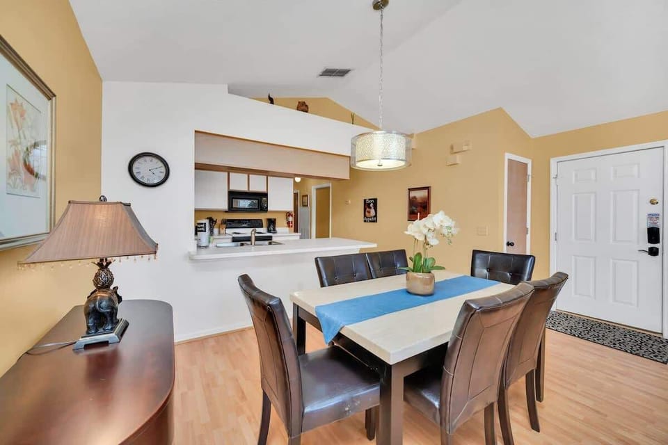 Bright Dining Space with Convenient Kitchen Counter