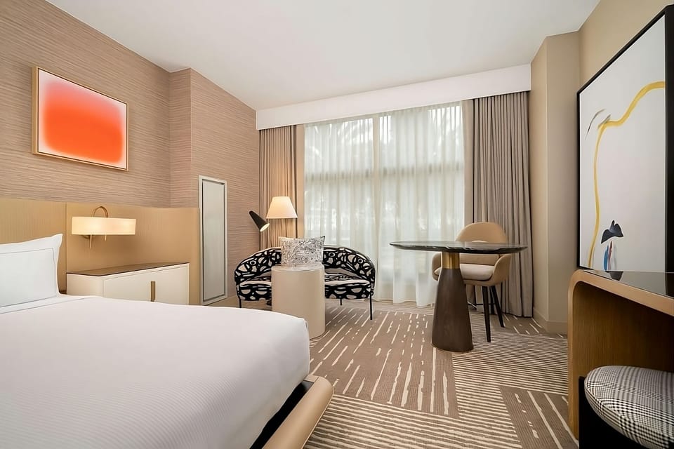 Bedroom. Interior and views may vary based on location and availability