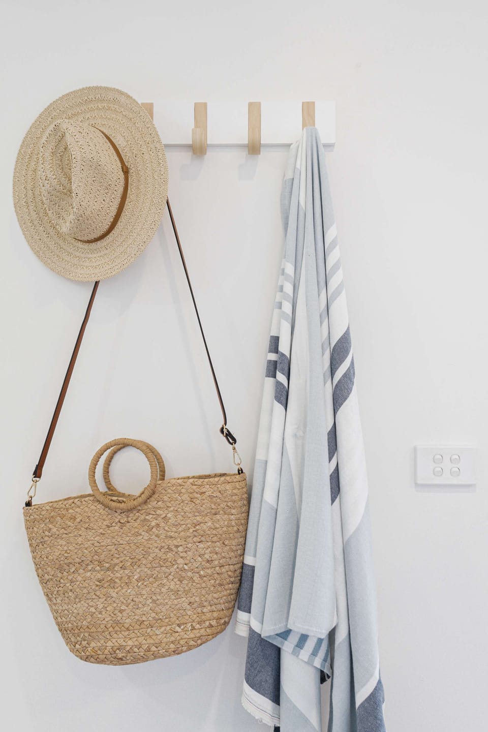 Plenty of storage and hanging space for your personal items