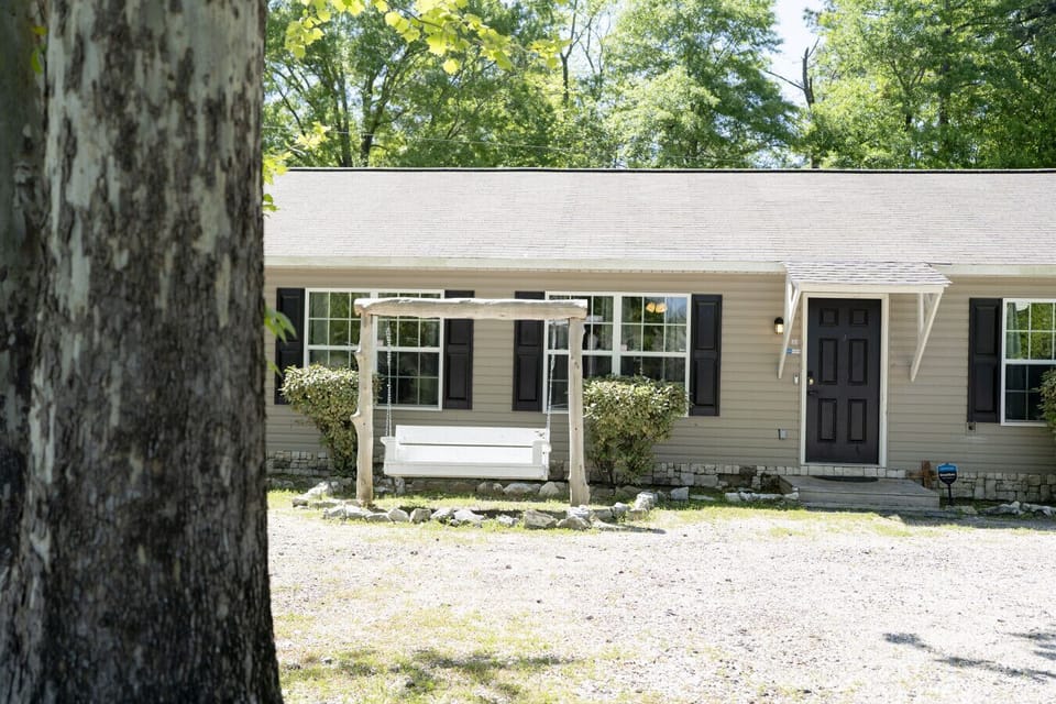 View of Unit B with Swing in Front