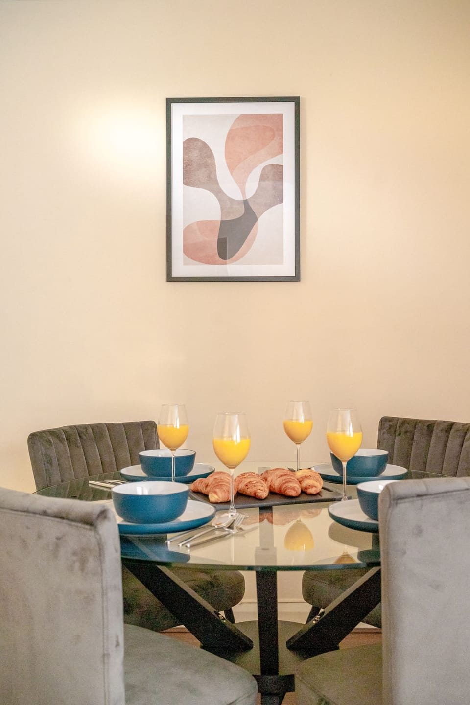 The dining area