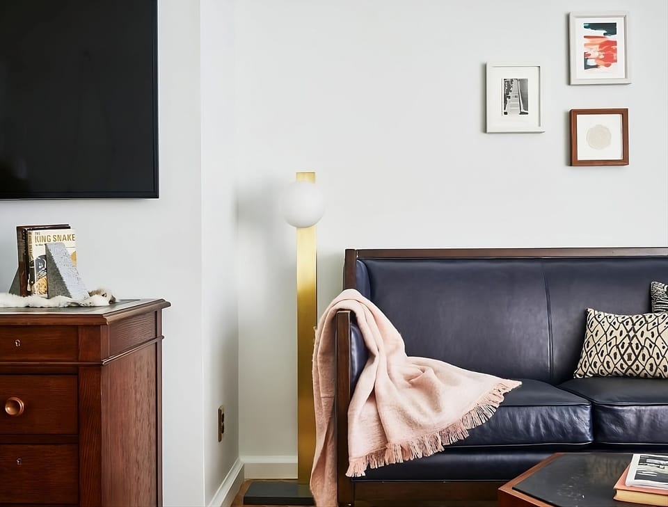 Settle in for movie nights with soft throws and glow.