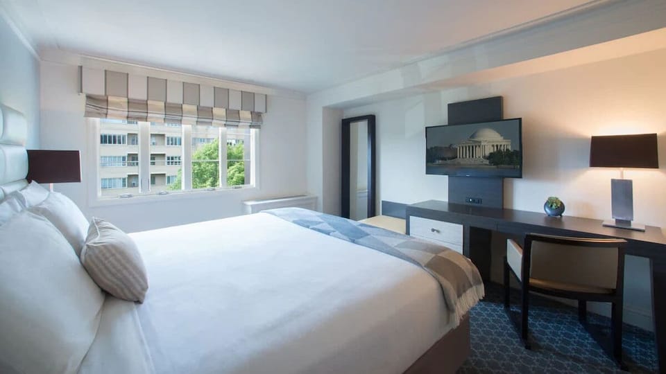 Bedroom. Interior and views may vary based on location and availability