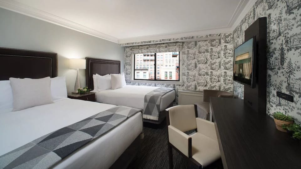 Bedroom. Interior and views may vary based on location and availability