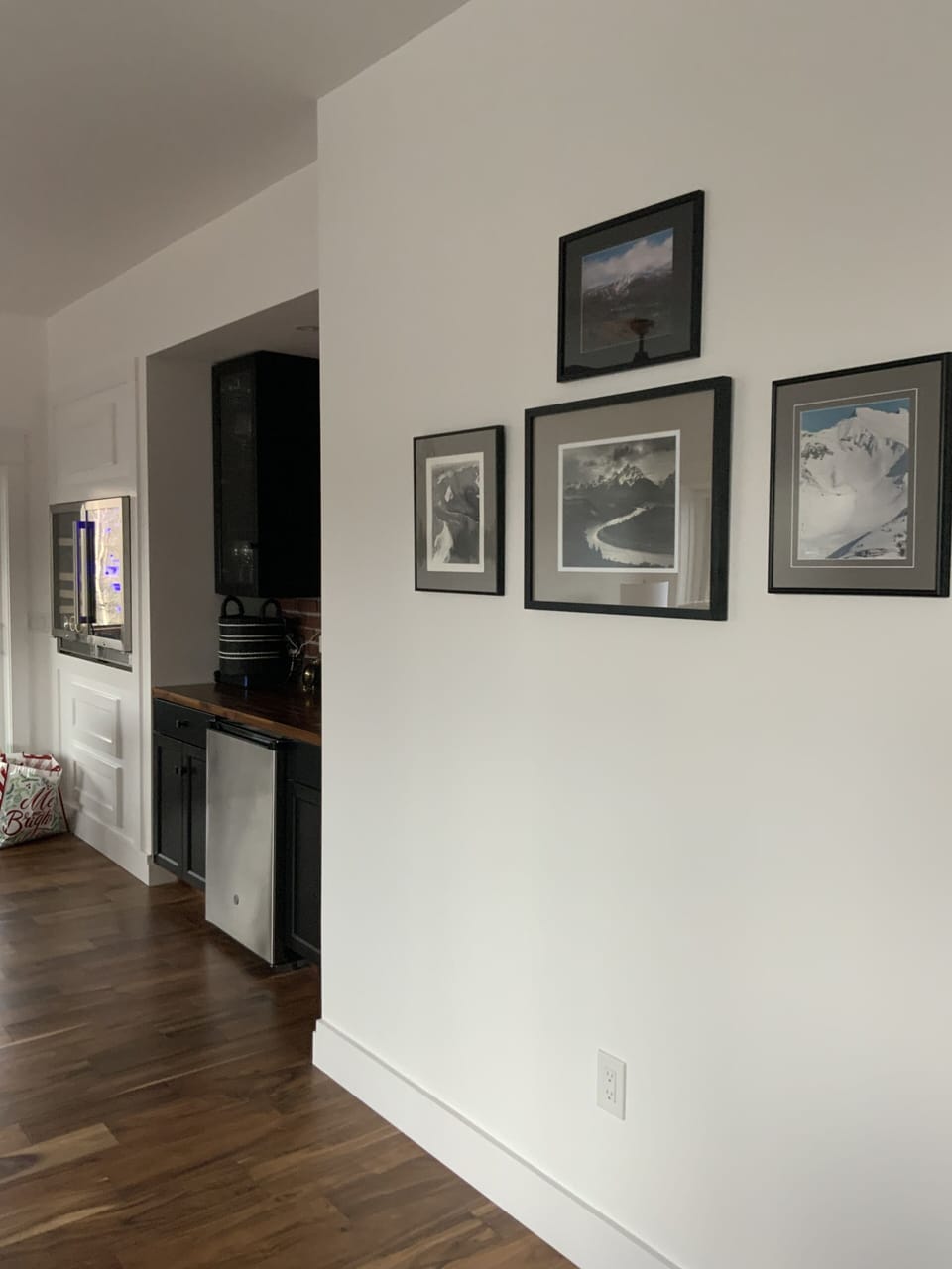 HALL DOWN TO LIVING ROOM AND BAR