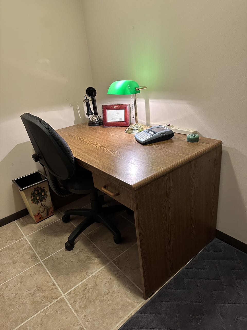 Office desk, work space available.