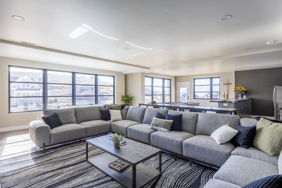 Our stylish man cave comes with more space for everyone to enjoy