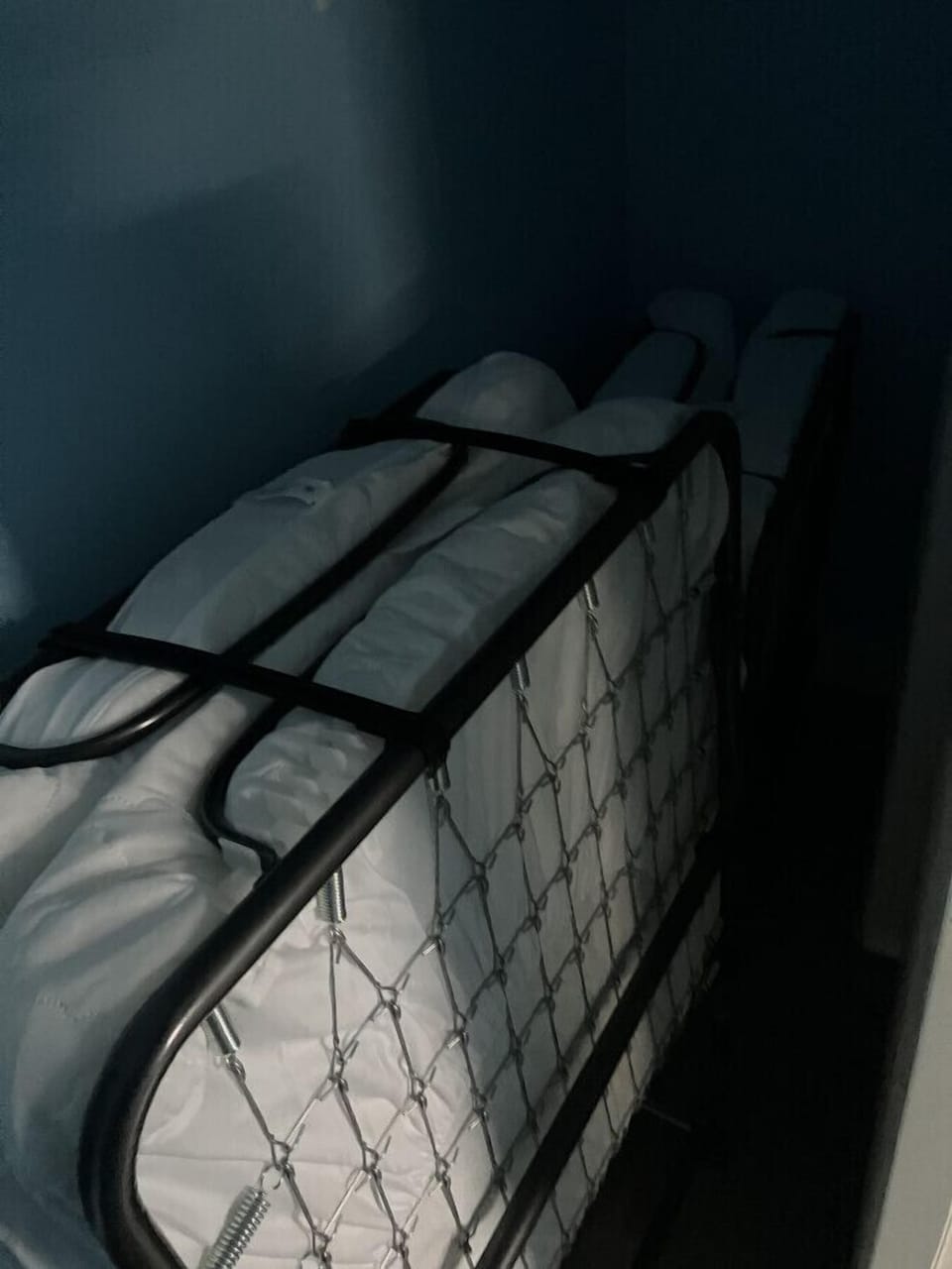 Spare twin foldable beds (closet)
