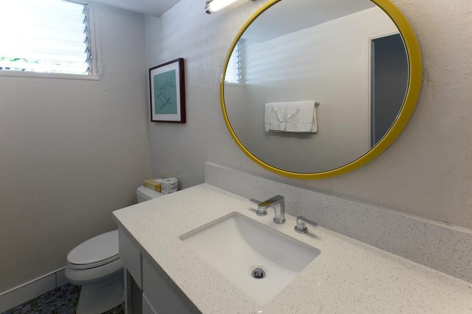 Bathroom with the essential toiletries provided!