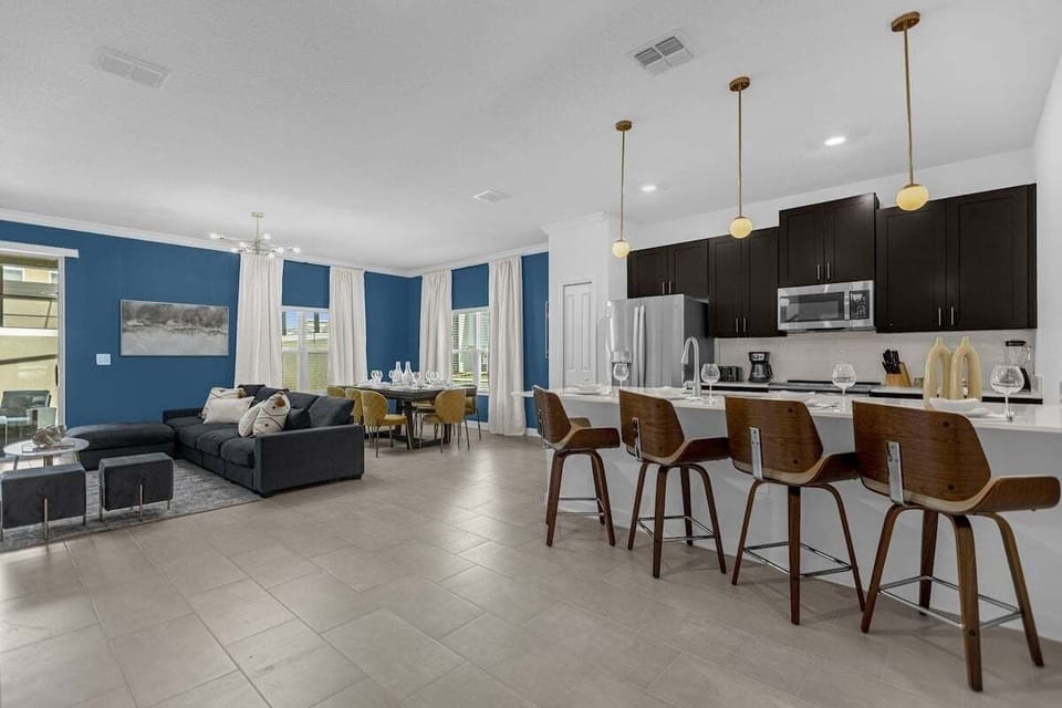 dining room and living room
