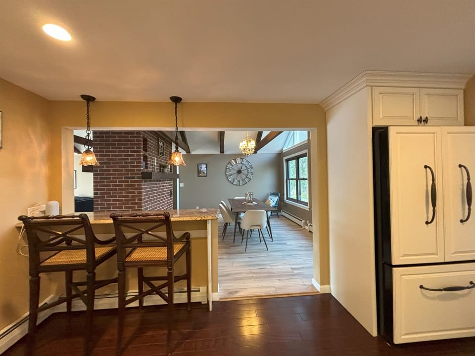 Open Kitchen into Dining Room
